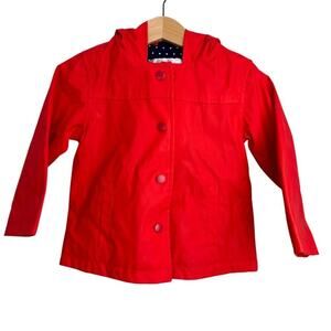 Mon Caramel Rain Coat Red 18-24M